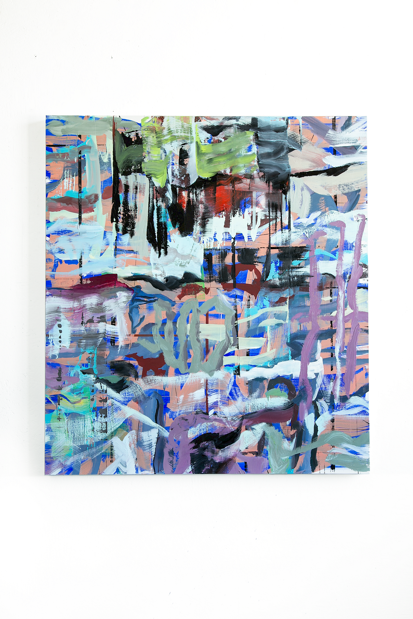 o.T. Ölfarbe auf Leinwand, 100 x 90 cm, 2023-25